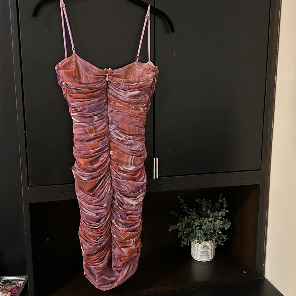 House of CB Purple and Pink Swirl Dress - NWOT - Picture 4 of 8